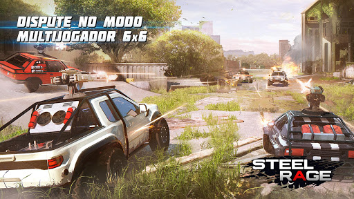 Steel Rage: Guerra e ação JxJ com carros-robô