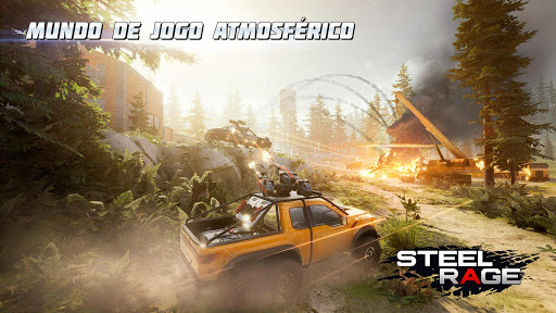 Steel Rage: Guerra e ação JxJ com carros-robô