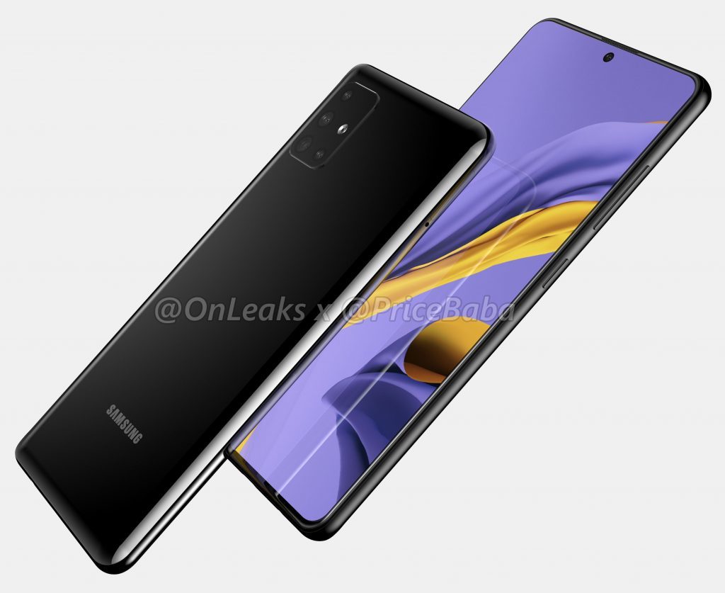 Samsung Galaxy A51 aparece em render com especificações