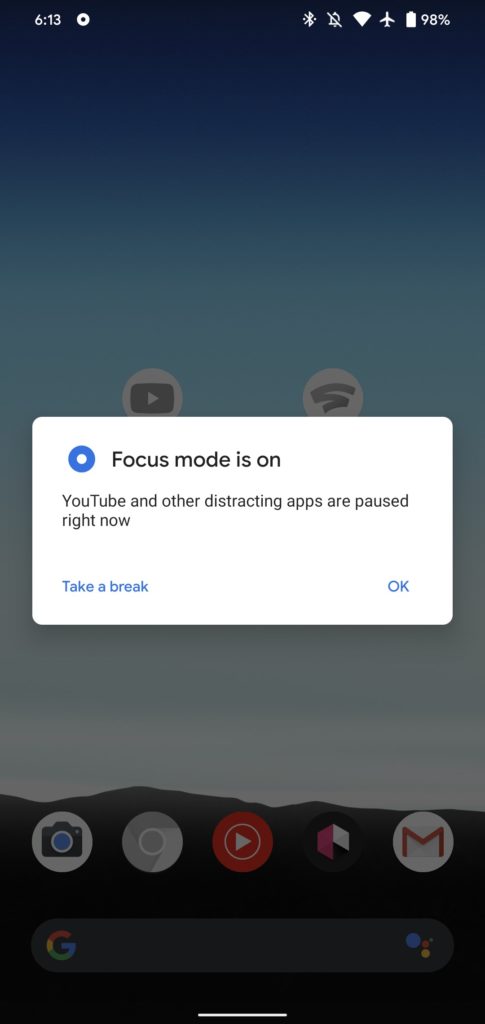 Modo Focus ganha novos recursos no Android 9 e 10