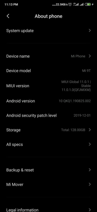 Xiaomi Mi 9T e Redmi K20 sendo atualizados para o Android 10 estável