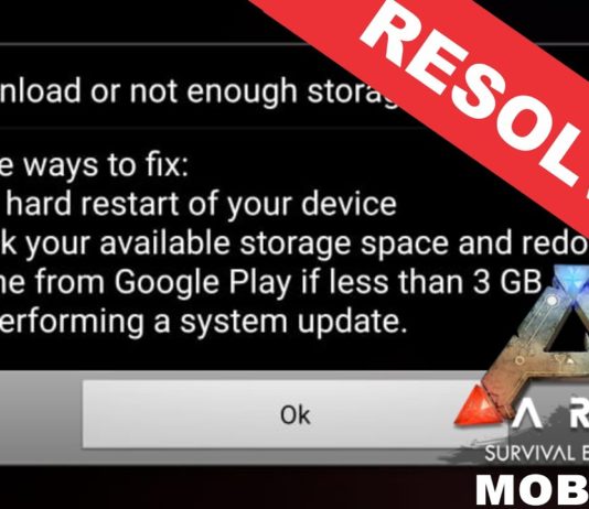 Como Resolver Bad download or not enough storage ARK MOBILE DEFINITIVAMENTE