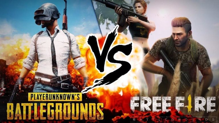 Você sabe a diferença entre Free Fire e PUBG?