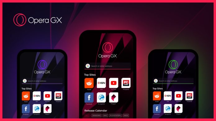 Opera GX chega a Google Play para Android