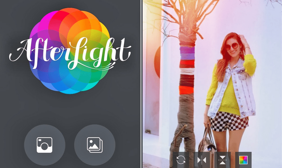 AfterLight para Android funcionando