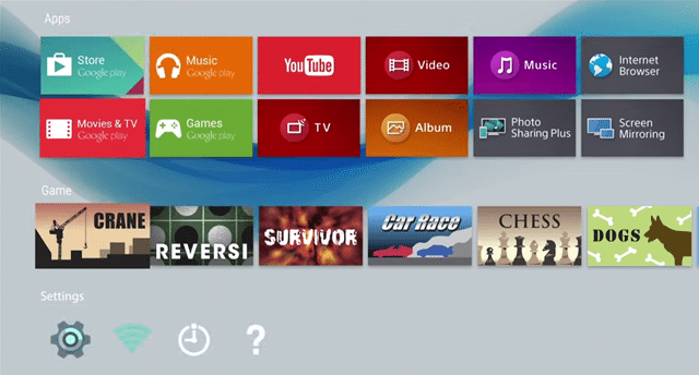 sony smart tv android google play store